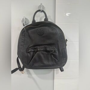 Tory Burch Black Leather Backpack